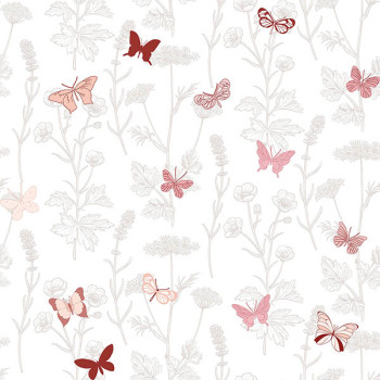 Papel de Parede Folhas e Flores  - Hashtag - 11014 - Vinilizado