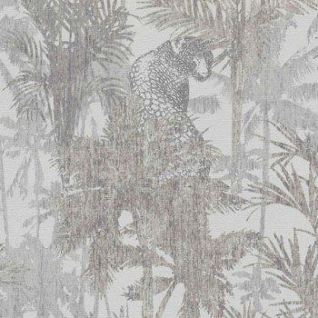 Papel de Parede Folhas e Flores - Panthera - 220101 - TNT/Vinilíco