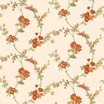 Papel de Parede Folhas e Flores - HF Orient - 221211 - Vinílico - TNT 