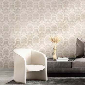Papel de Parede Medalhão - Thema - 28803 - Lavável, TNT, Texturizado 