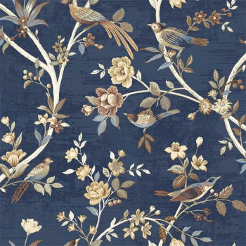 Papel de Parede Folhas e Flores - Thema - 28849 - Lavável, TNT, Texturizado 