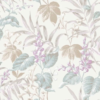 Papel de Parede Folhas e Flores - Thema - 28854 - Lavável, TNT, Texturizado 