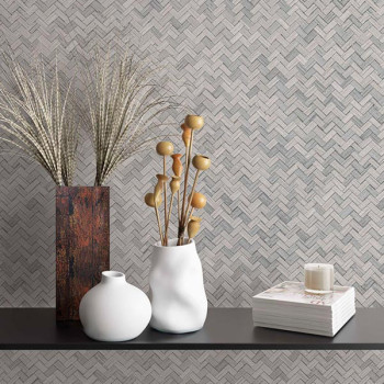Papel de Parede Chevron - Botânica - 33311 - Vinílico