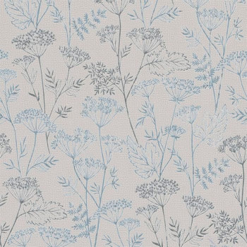 Papel de Parede Folhas e Flores - Kylie - 34321 - Lavável, TNT, Texturizado, Vinílico