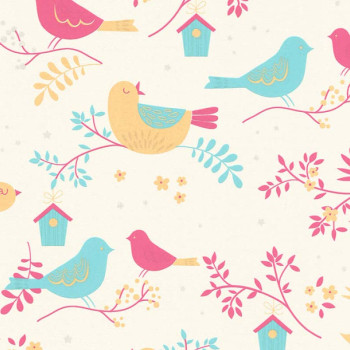 Papel de Parede Pássaro - Boys & Girls 6 - 367562 - TNT
