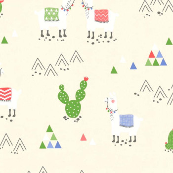 Papel de Parede Lhama - Boys & Girls 6 - 369851 - TNT