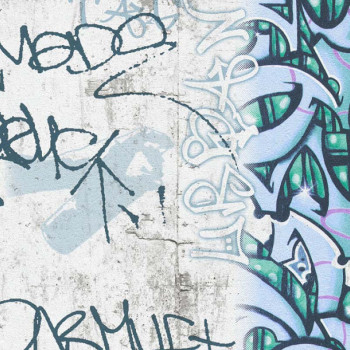 Papel de Parede Grafite - Boys & Girls 6 - 369862 - TNT
