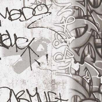 Papel de Parede Grafite - Boys & Girls 6 - 369863 - TNT