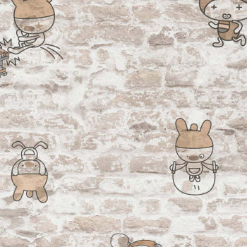 Papel de Parede Tijolo - Boys & Girls 6 - 369873 - TNT