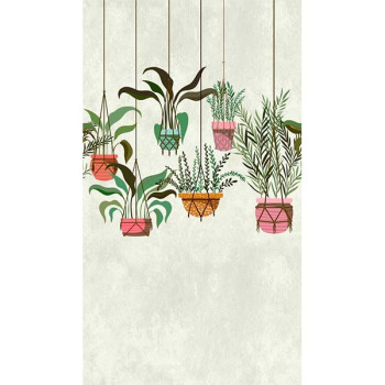 Papel de Parede Painel Folhas e Flores - The Wall - 382661 - Vinílico