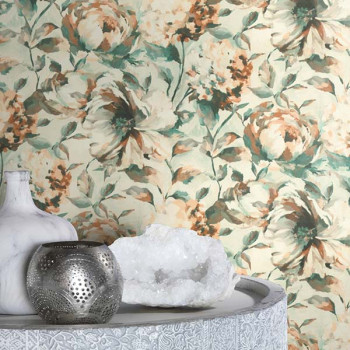 Papel de Parede Folhas e Flores - Barbara Home Collection III - 485134 - Vinílico