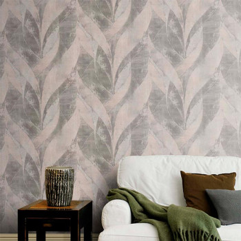 Papel de Parede Folhas e Flores - Concrete - 520040 - Vinilíco
