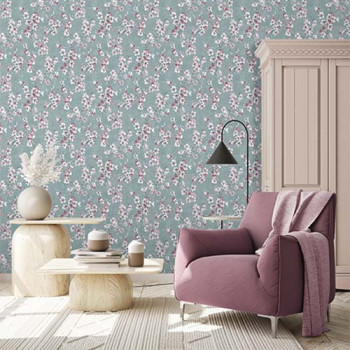 Papel de Parede Folhas e Flores - Lille - 52701 - Vinílico