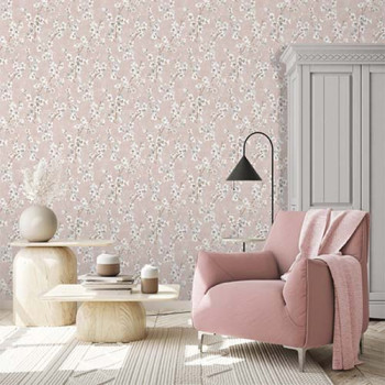 Papel de Parede Folhas e Flores - Lille - 52703 - Vinílico