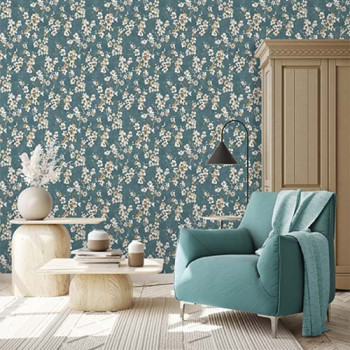 Papel de Parede Folhas e Flores - Lille - 52704 - Vinílico