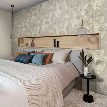 Papel de Parede Folhas e Flores - Allegretto - 571455 - Vinílico