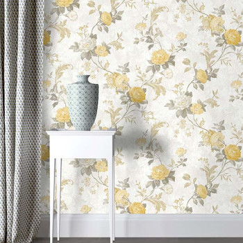 Papel de Parede Folhas e Flores - Lille - 58002 - Vinílico