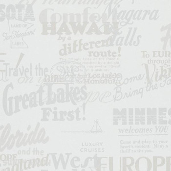 Papel de Parede Letras e Jornal - Ivy - 6815-10 - TNT