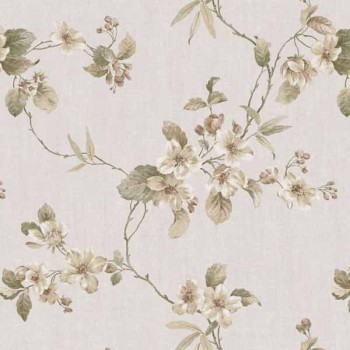 Papel de Parede Folhas e Flores - Blooming Garden - 7800 - TNT - Vinilíco