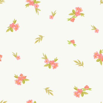 Papel de Parede Folhas e Flores - Bosque da Imaginação - 81031 - Vinílico