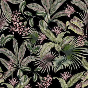 Papel de Parede Folhas e Flores - Botânica - 81321 - Vinílico