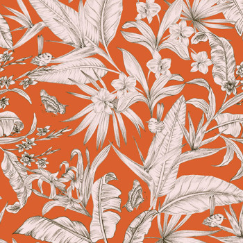 Papel de Parede Folhas e Flores - Botânica - 81505 - Vinílico