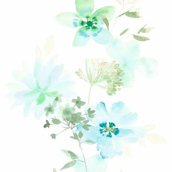 Papel de Parede Folhas e Flores - Kylie - 81624 - Lavável, TNT, Texturizado, Vinílico