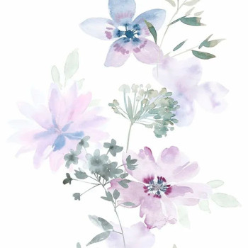 Papel de Parede Folhas e Flores - Kylie - 81625 - Lavável, TNT, Texturizado, Vinílico