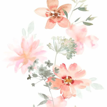Papel de Parede Folhas e Flores - Kylie - 81626 - Lavável, TNT, Texturizado, Vinílico