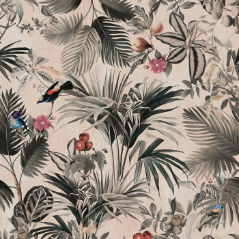 Papel de Parede Folhas e Flores - Botânica - 81635 - Vinílico