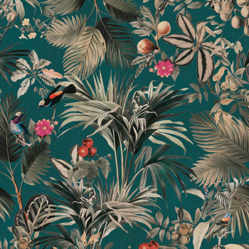 Papel de Parede Folhas e Flores - Botânica - 81697 - Vinílico