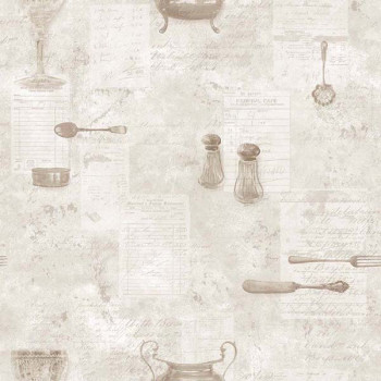 Papel de Parede Kitchen Recipes - G12291 - VINILÍCO - LAVÁVEL