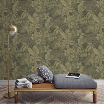 Papel de Parede Folhas e Flores - Nomad - A51302 - Vinílico