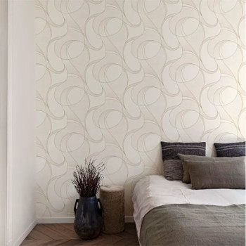 Papel de Parede Abstrato - Maison - A57215 - Lavável, TNT, Texturizado, Vinílico