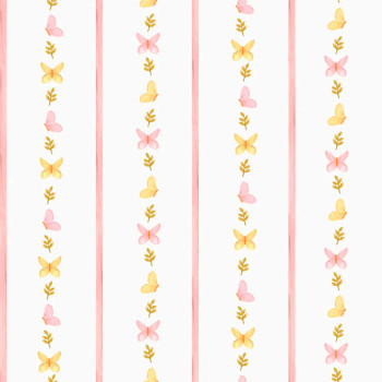 Papel de Parede Listrado - Bambine - BA0028 - Non-Woven (TNT)