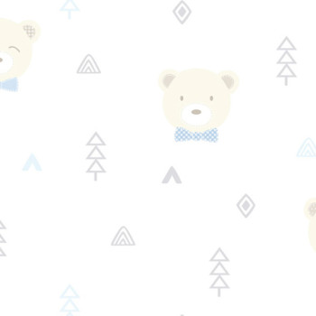 Papel de Parede Urso - Fashion Baby - BF453 - Vinílico