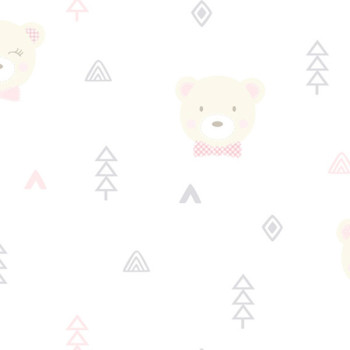 Papel de Parede Urso - Fashion Baby - BF454 - Vinílico