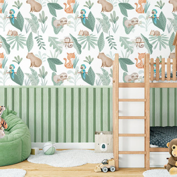 Papel de Parede Animais - Doce Bebê 1 - DB726 - Vinílico