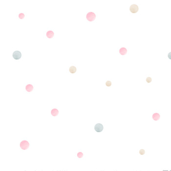 Papel de Parede Poa - Doce Bebê 2 - DB803 - Vinílico
