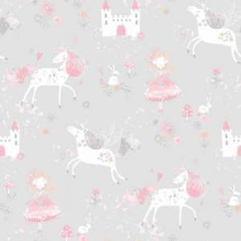 Papel de Parede Unicórnio - Just 4 Kids 2 - G56525 - TNT/Vinílizado