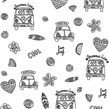 Papel de Parede Carro - Pure Kids & Teens - kt68432 - Vinílico