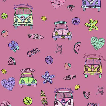 Papel de Parede Carro - Pure Kids & Teens - kt68436 - Vinílico