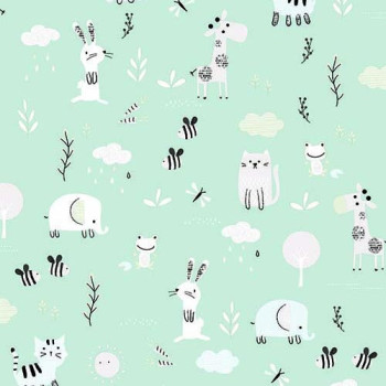 Papel de Parede Animais - Pure Kids & Teens - KT68459 - Vinílico