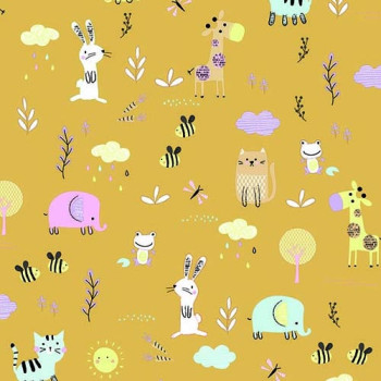 Papel de Parede Animais - Pure Kids & Teens - KT68460 - Vinílico