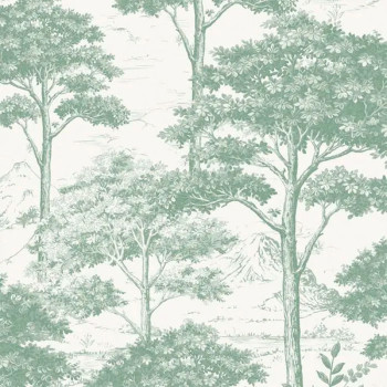 Papel de Parede Toile de Jouy - Maison - MN3009 - Lavável, TNT, Texturizado, Vinílico