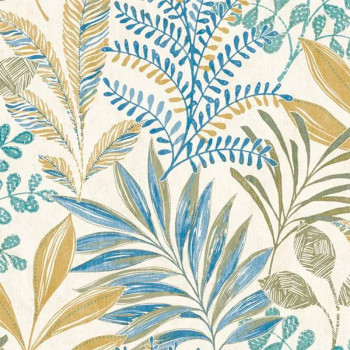Papel de Parede Folhas e Flores - Maison - MN3107 - Lavável, TNT, Texturizado, Vinílico