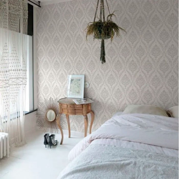 Papel de Parede Medalhão - Maison - MN3206 - Lavável, TNT, Texturizado, Vinílico