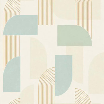 Papel de Parede Geométrico - Maison - MN3309 - Lavável, TNT, Texturizado, Vinílico