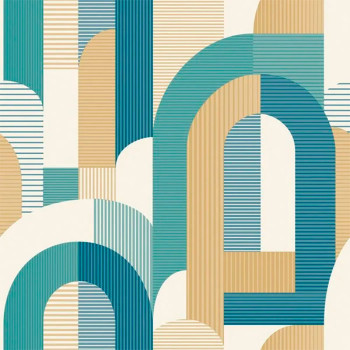 Papel de Parede Geométrico - Maison - MN3612 - Lavável, TNT, Texturizado, Vinílico