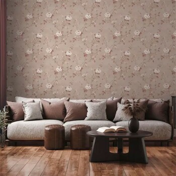 Papel de Parede Folhas e Flores - Palazzo 2 - G67605 - Vinílico
